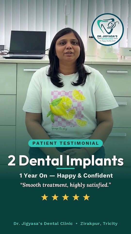 Two dental implants patient testimonial
