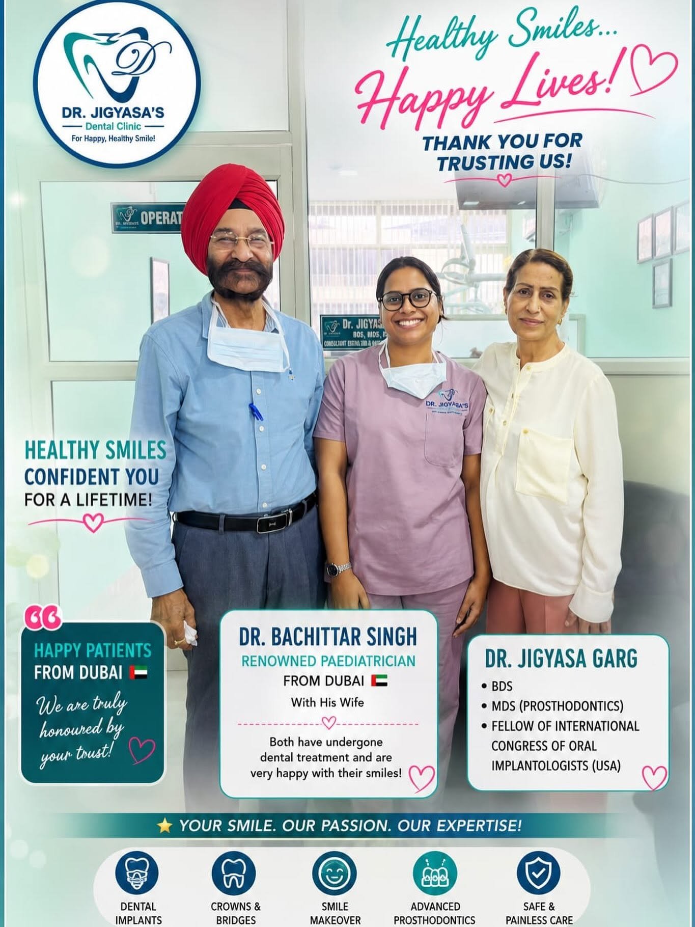 Dr. Bachittar Singh from Dubai with Dr. Jigyasa
